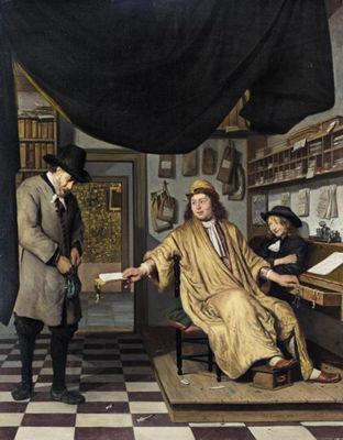 BERCKHEYDE, Job Adriaensz A Notary in His Office China oil painting art